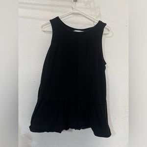 Old Navy Ruffle Peplum Tank - Black (Large)